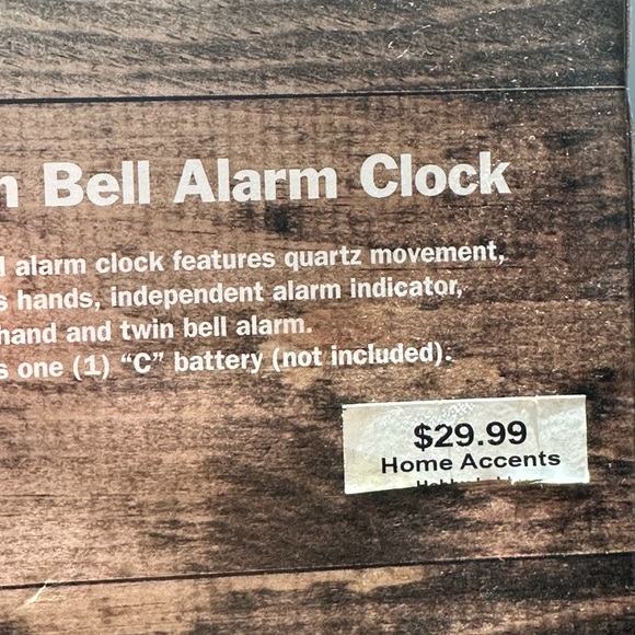 NEW John Wayne Twin Bell Alarm Clock The Duke - Picture 2 of 2